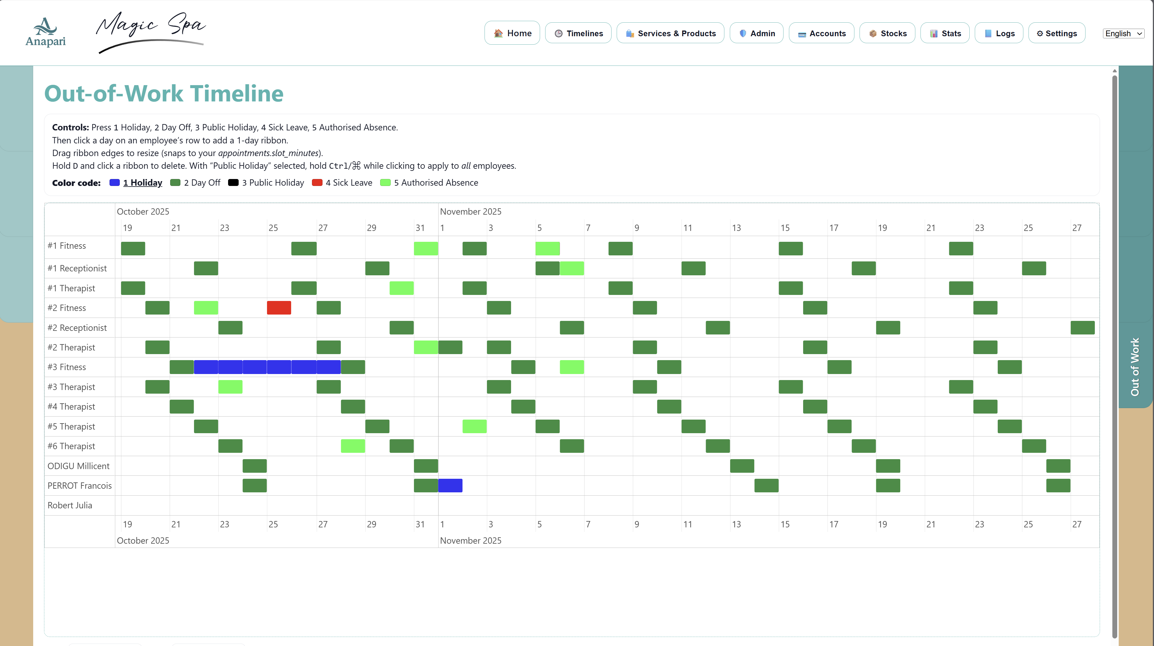 Membership management in Anapari